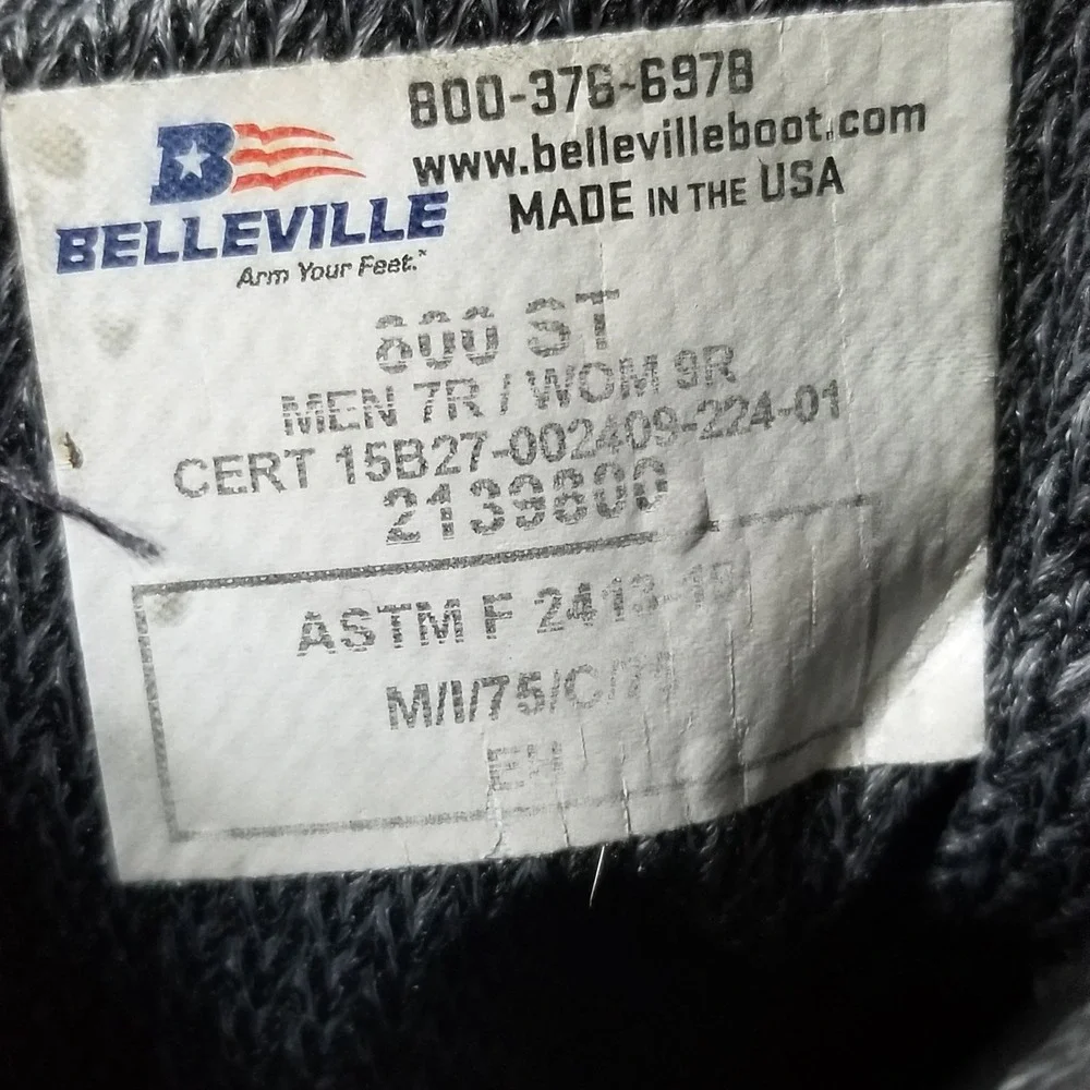 SIZE 7 - BELLEVILLE x GORE-TEX Boots 800 ST Waterproof Steel-Toe Flight Deck
